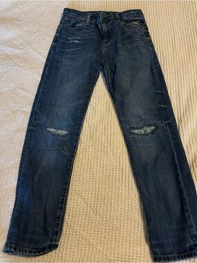 Ralph Lauren Boys Dark Blue Distressed Jeans